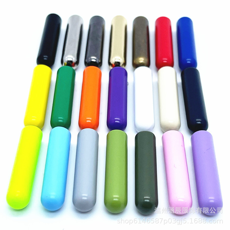 Metal Painted Screw Rope End Bullet Cap Rope Twine Trouser Belt Rope Pendant Bell Drawstring Shoe Lace