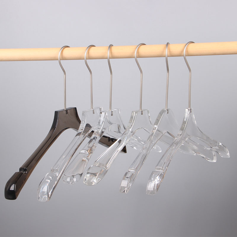 Transparent Acrylic Hanger High-end Clothing Store Clothes Bracing Crystal Wedding Dress Seamless Hanger Set LOGO Transparent Hanger Transparent Acrylic Hanger High-end Clothing Store Clothes Bracing Crystal Wedding Dress Seamless Hanger Set LOGO Transparent Hanger
