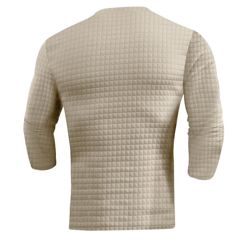 Herren Henley Shirt Und Jogger Hose Set Für Herbst Und Winter_voghion.com