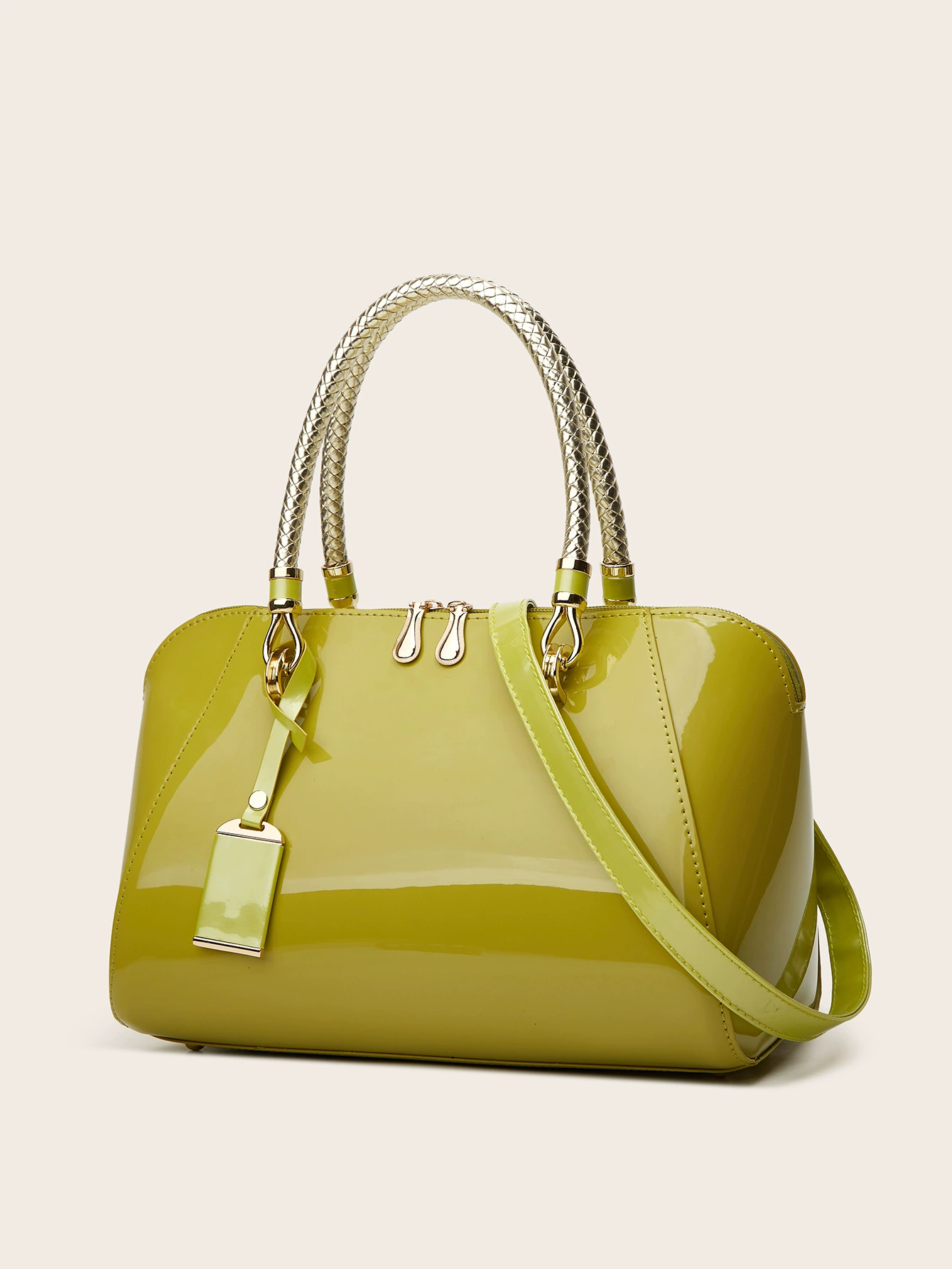 Pillow, summer glossy one-shoulder bag for bride, bag strap, high-end