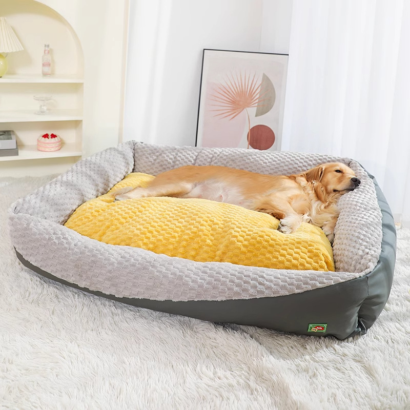 La perrera es cálida en invierno, cama para perros grandes, sofá, cuatro estaciones, nido para dormir para perros, cojín para dormir para perros en invierno