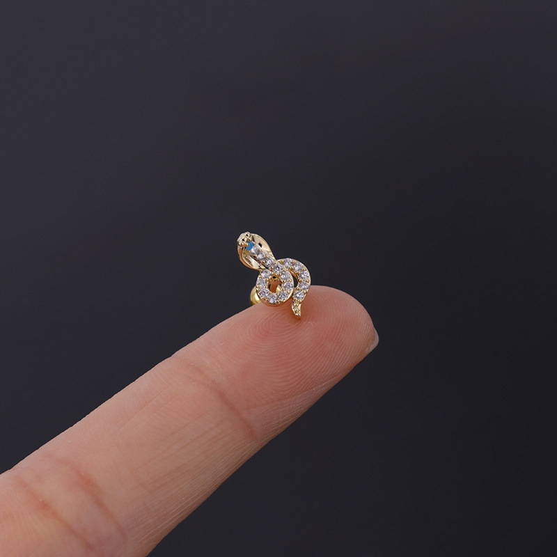 Clavos de hueso de varilla gruesa de acero inoxidable 16G de nuevo diseño, tornillos para clavos de oreja pequeños populares y personalizados, bola giratoria_voghion.com