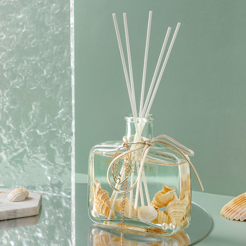 New 100ml square bottle conch fireless aromatherapy ornaments indoor living room bathroom perfume home freshener