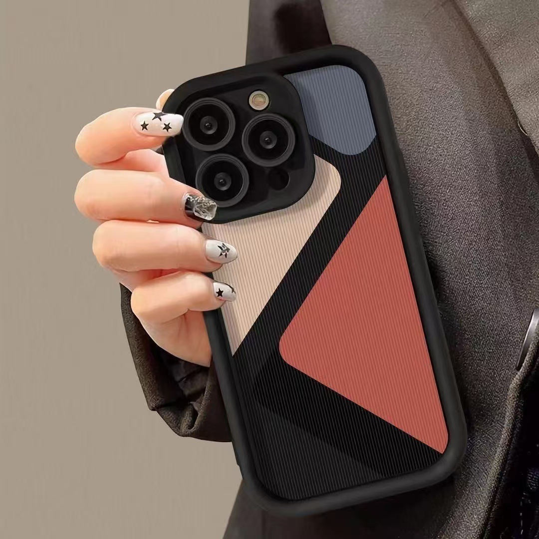 Modelos de pareja para iphone16promax funda para teléfono móvil Apple 15 anti-caída 14 estilo europeo y americano 13pro/12/11x