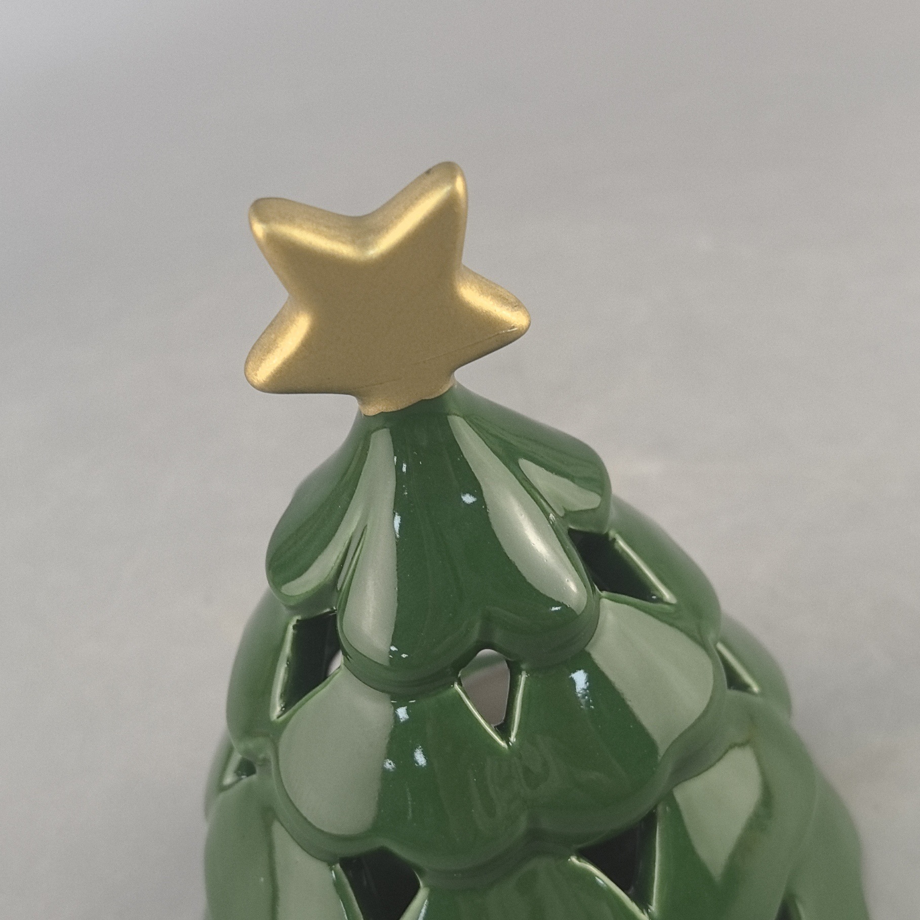 Ventas transfronterizas de cerámica de árbol de Navidad, lámpara de vela de incienso, atmósfera de Navidad creativa, decoraciones de atmósfera