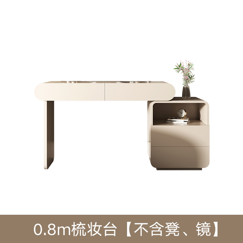 Simple y moderno lujo ligero armario de almacenamiento de la mesa de maquillaje en el dormitorio pequeño tipo de casa mesa de maquillaje de la mesa de maquillaje retráctil