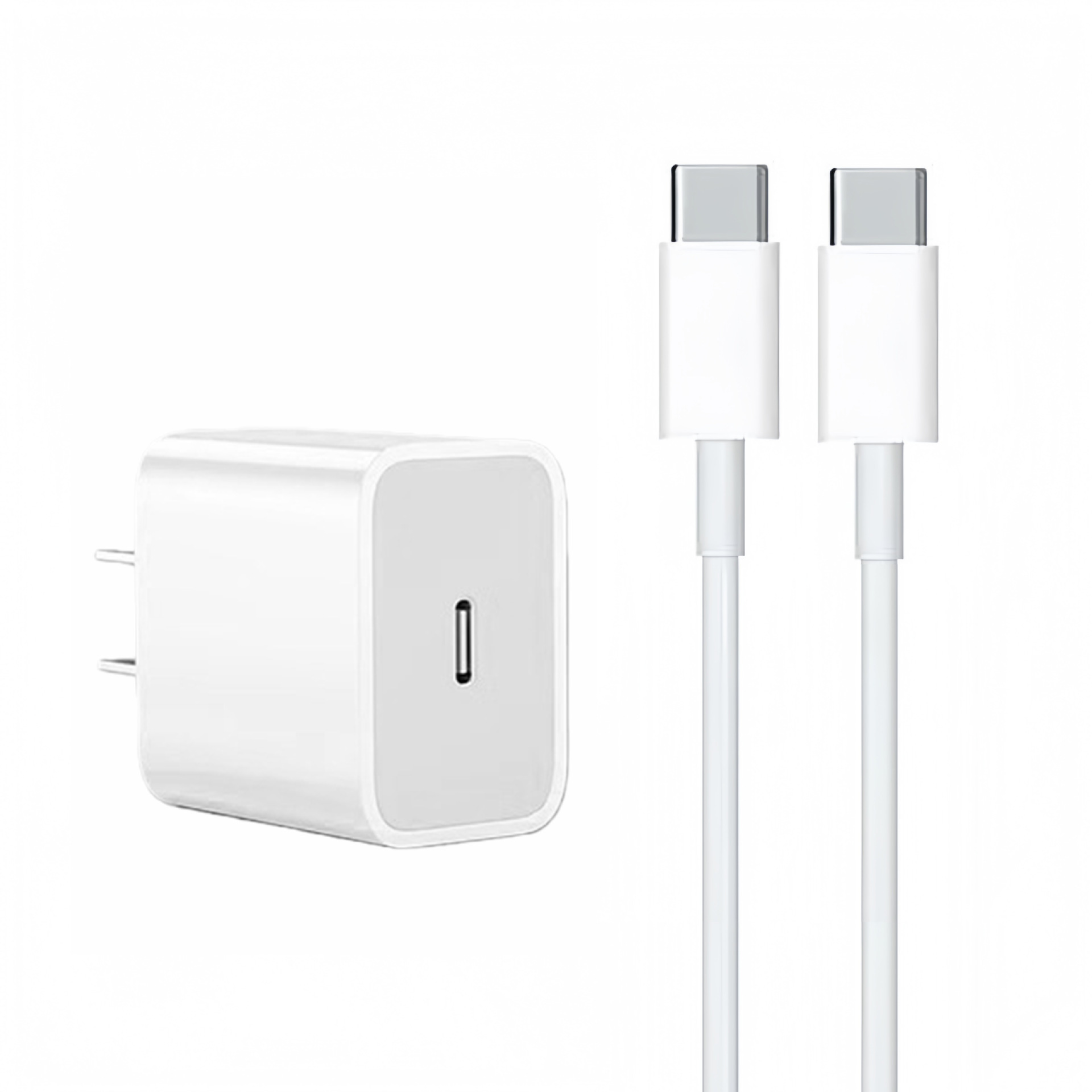 Pd30w single port fast charging head + double c fast charging cable 1.0m [set]