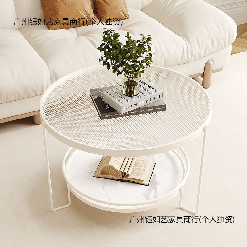 网红现代意式长虹茶几小户型客厅圆形家用极简迷你小桌子|undefined
