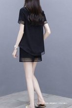 2025薄款新款女装夏季两件套短袖上衣休闲洋气时尚短裤套装潮