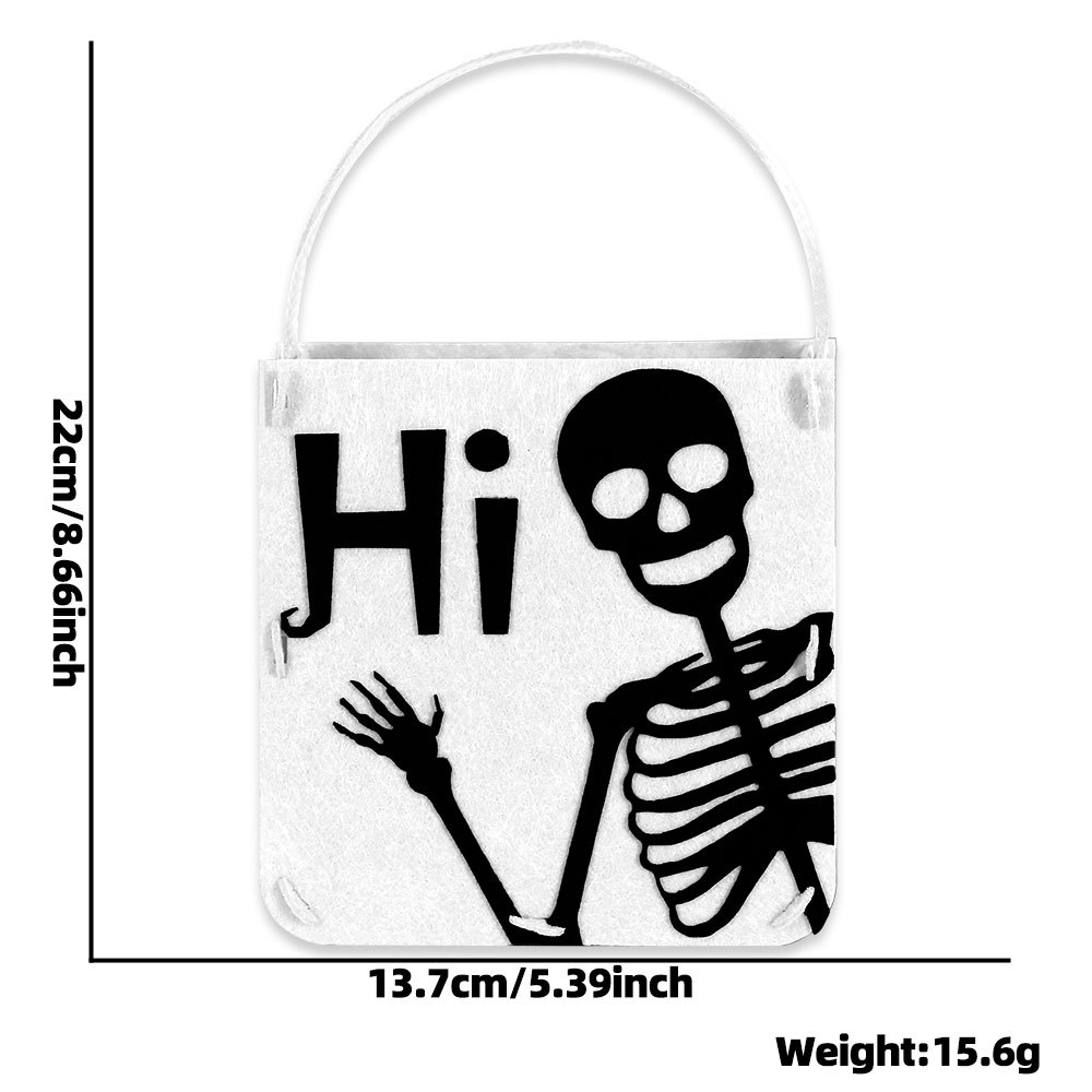 Nuevo bolso de Halloween divertido bolsa de dulces fantasma de calabaza festival de fantasmas para niños decoración de fiesta fieltro bolsa de azúcar