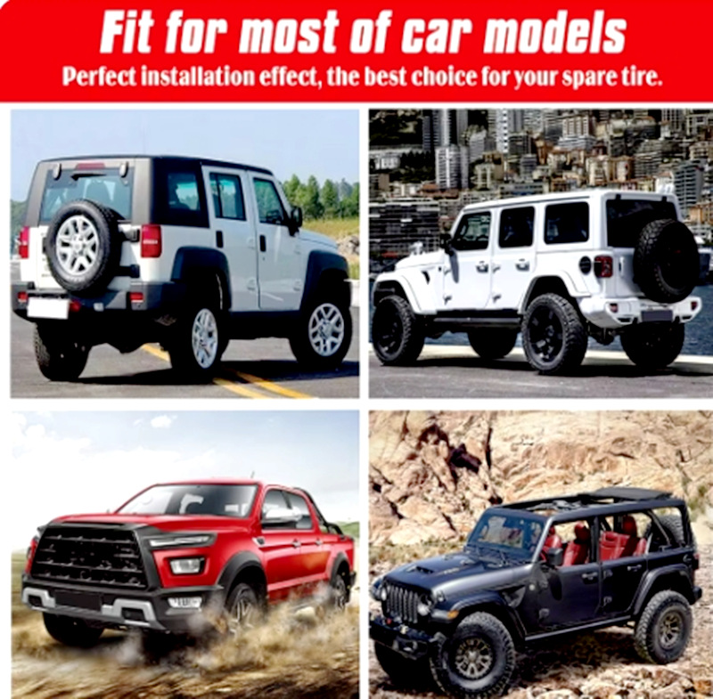 Tire Cover Car Cover 14-17 Inch Protective Cover Tire Cover Dust Cover Suitable for Cars, Electric Cars, Rovers, Off-Road Vehicles