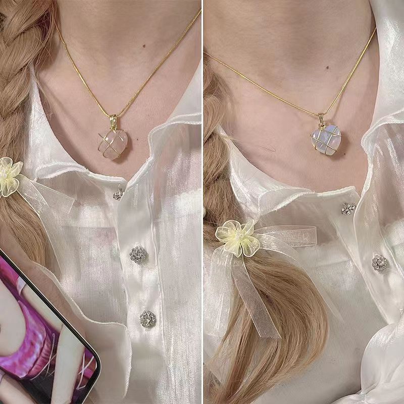 Pendant Necklace Classification Sweet Heart Shape Alloy Plating Women's Pendant Necklace