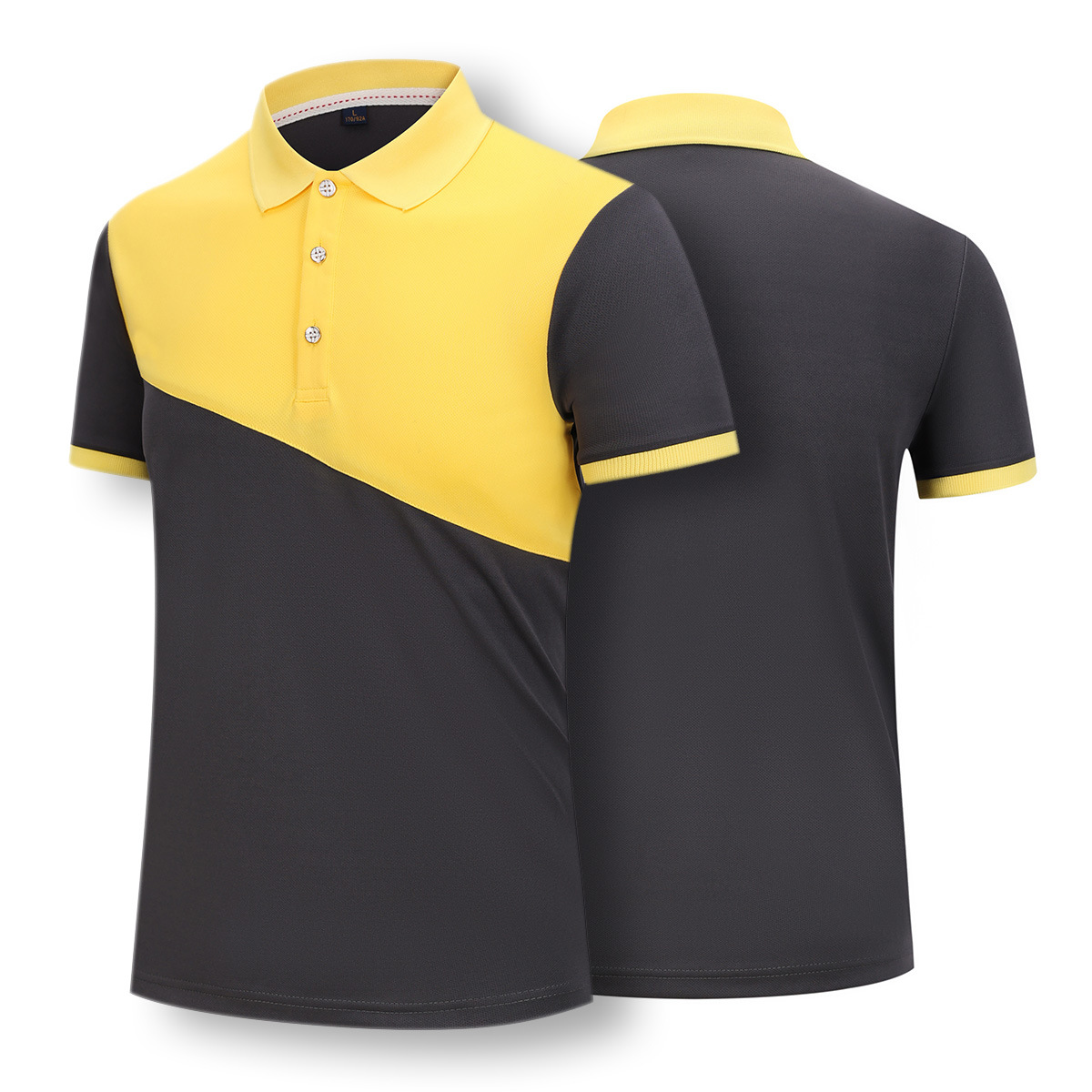 Monos a juego de colores impresión personalizada ropa de trabajo bordado costura camisa de polo Camiseta de manga corta de los hombres al por mayor camisa de publicidad