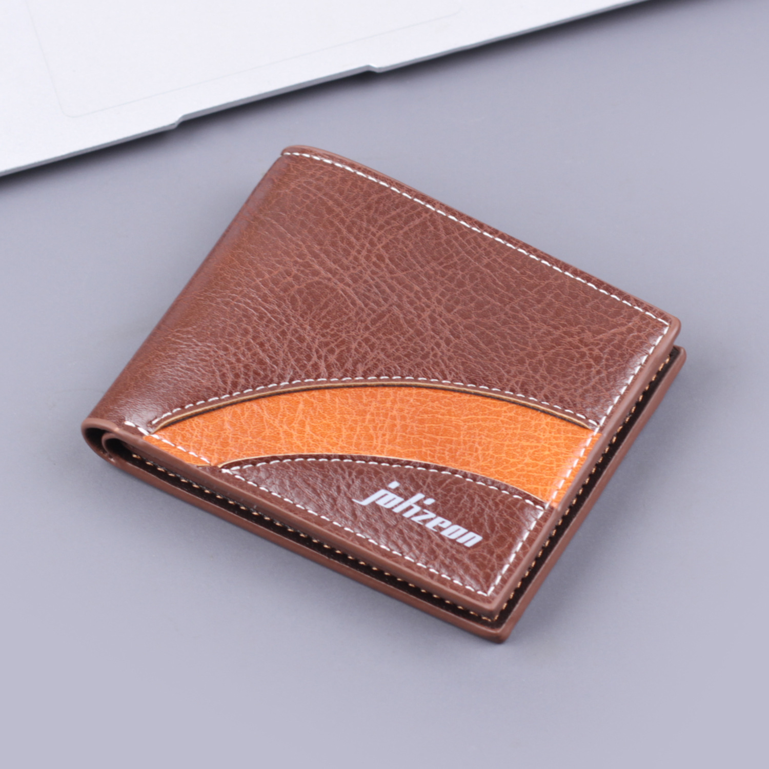 Cartera de hombre, cartera corta de hombre, bolso de tarjeta en una cartera de hombre, bolso multifuncional de gran capacidad.