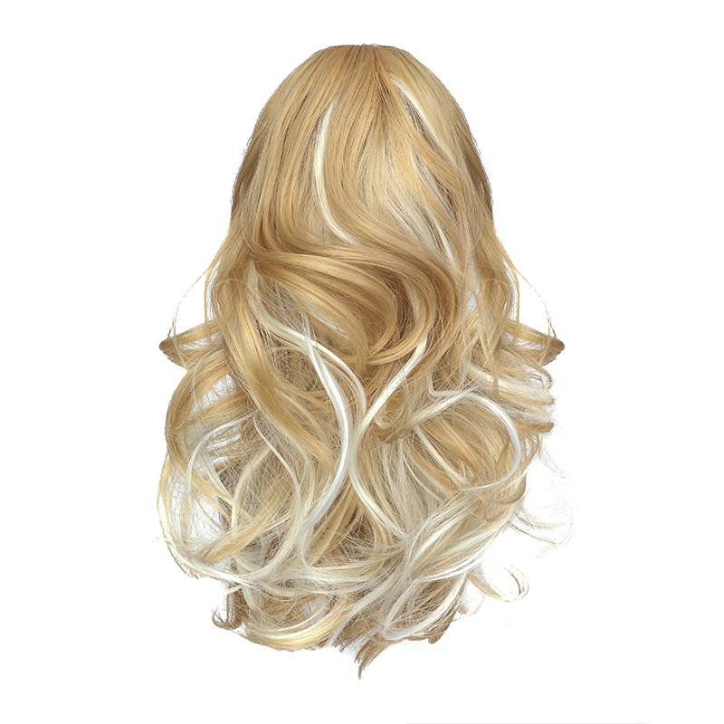 Ny hetsäljande peruk för kvinnor med hästsvans, internetkändis, kort lockigt hår med naturligt grepp, hästsvansperuk, simulerat hår, hästsvansfläta_voghion.com