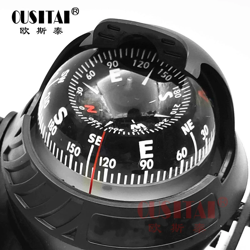 Ostertey LC760-1A автомобильный Морской Компас со встроенной лампой, регулировкой магнитного склонения, автомобильный навигационный компас