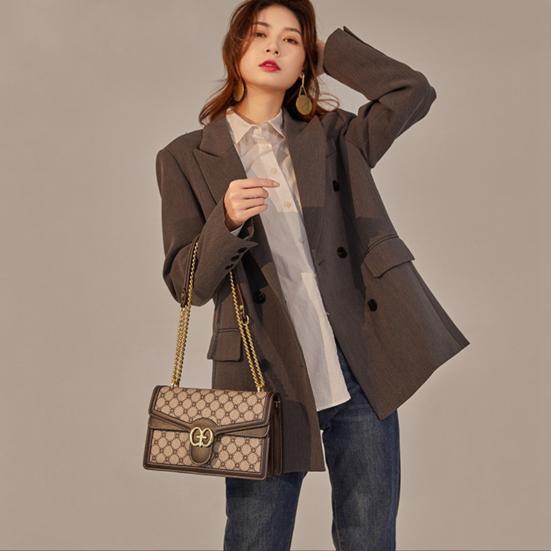 Printed Dionysus Shoulder Bag With Chain For Women Elegant Style_voghion.com