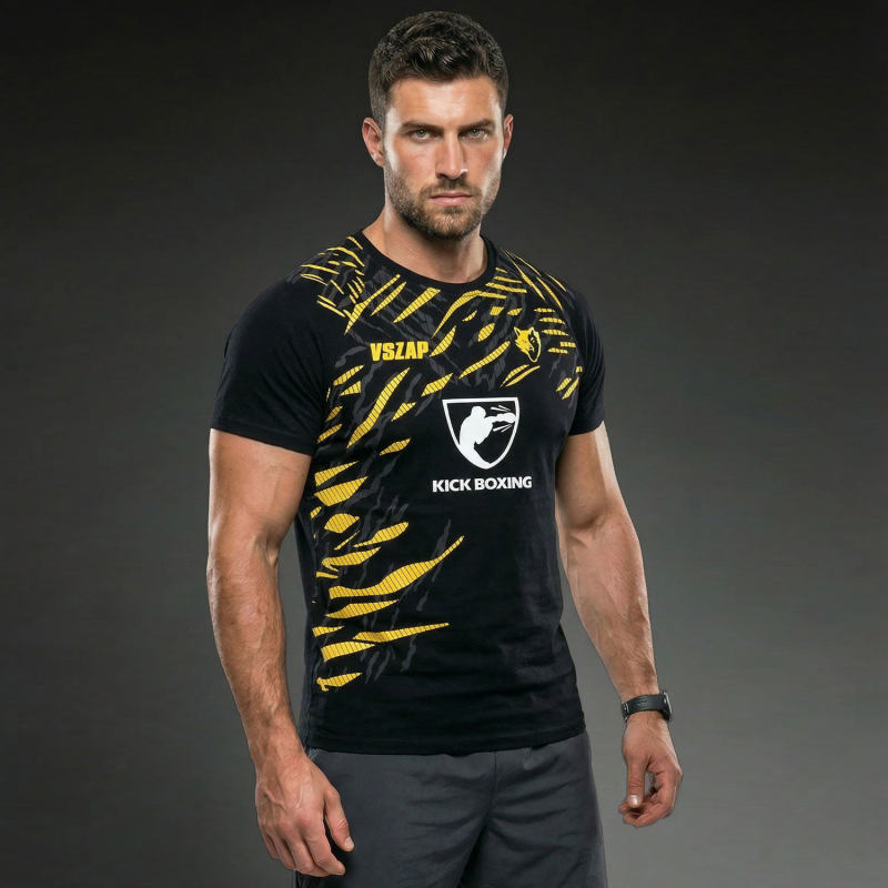 Vszap Sports Style Men's Sports Training Venom Short-Sleeved Gym Daily T-Shirt Slim Fit Plus Size Top Vszap Sports Style Men's Sports Training Venom Short-Sleeved Gym Daily T-Shirt Slim Fit Plus Size Top