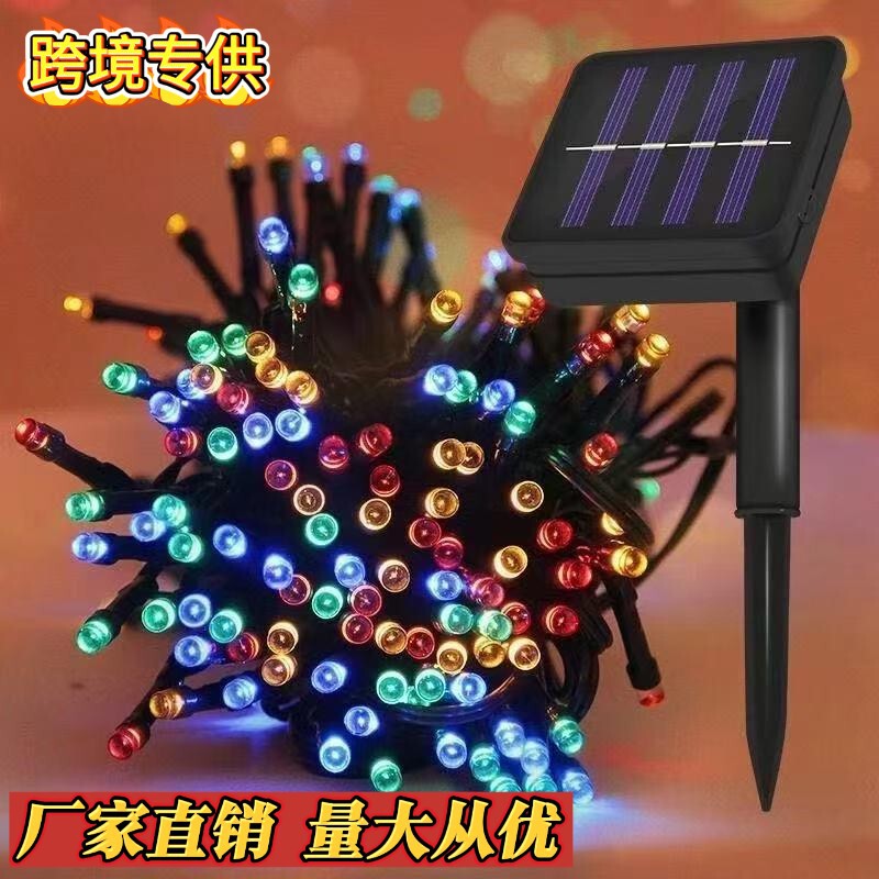 Cross-Border Led Solar String Lights, Colorful Waterproof Flashing String Lights, Fairy Lights for Garden, Balcony, and Courtyard Decoration Cross-Border Led Solar String Lights, Colorful Waterproof Flashing String Lights, Fairy Lights for Garden, Balcony, and Courtyard Decoration