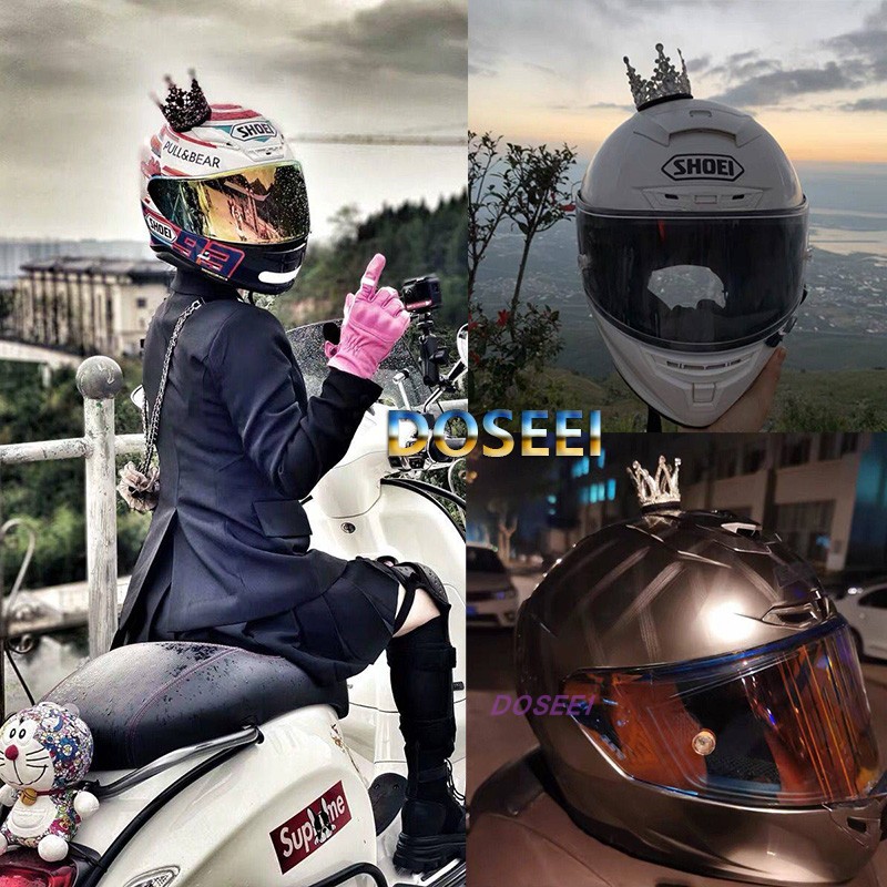 DOSEEI Personality Cat Ear Helmet Decoration Motorcycle Electric Car Ski Helmet
