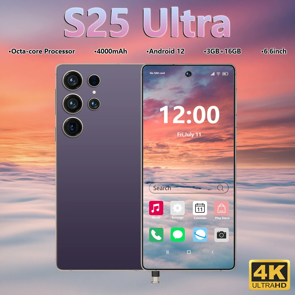Мобильный телефон, элитные умные часы, S25, 16GB, Android, 6", 4G