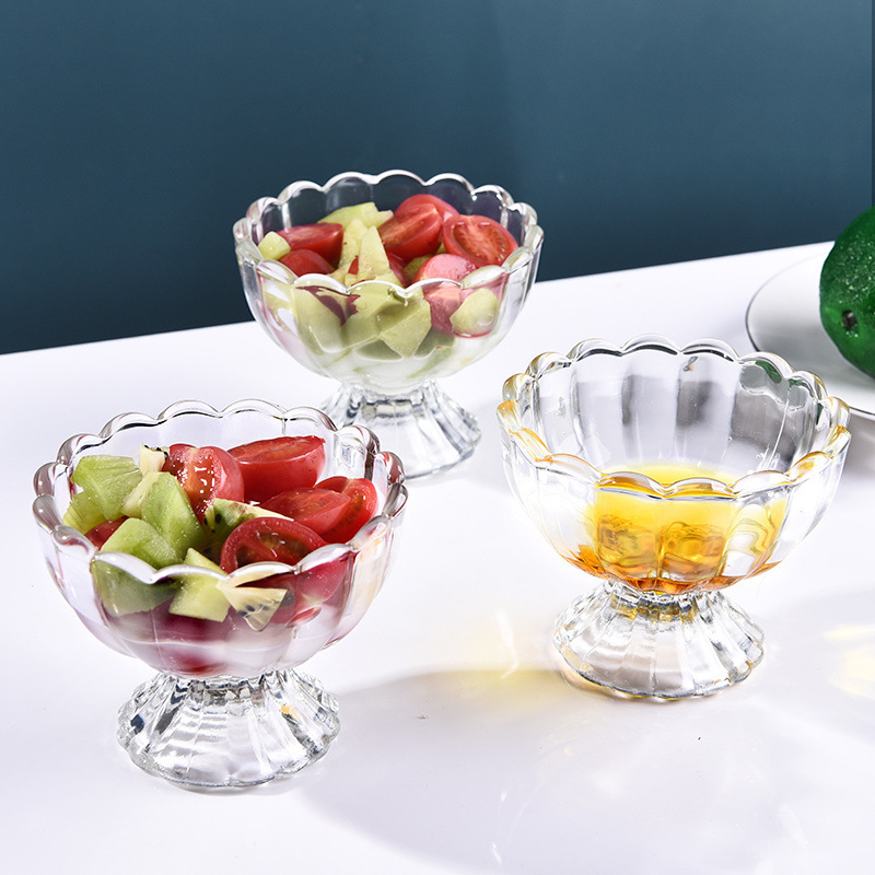 アイスクリームカップ サラダグラス 透明カップ イン高価値デザートカップ ミルクセーキドリンク 冷たいドリンク ジュースカップ|undefined
