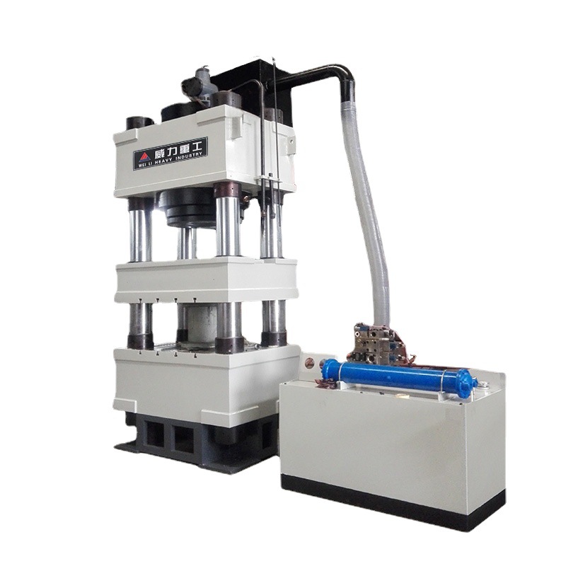 威力重工500吨不锈钢制制品液压机 500T三梁四柱快速伺服油压机