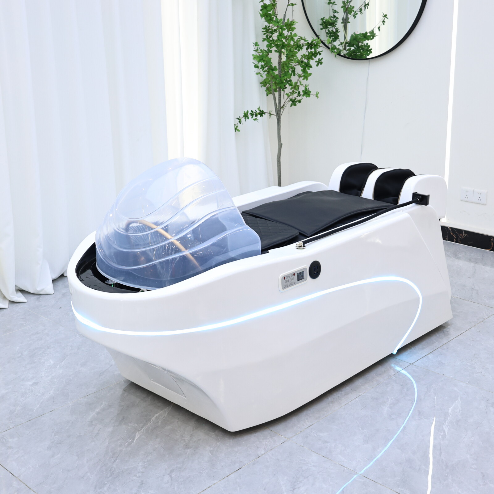Masajes eléctricos, lavadoras de cabello, peluquería, peluquería de lavado de cabello, humeante especial para peluquerías image 4