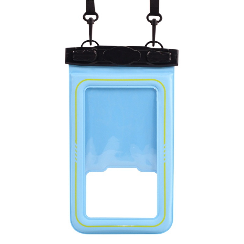Airbag quilted mobile phone waterproof bag floating mobile phone case thickened touch screen sealed bag transparent safety Amazon cross-border