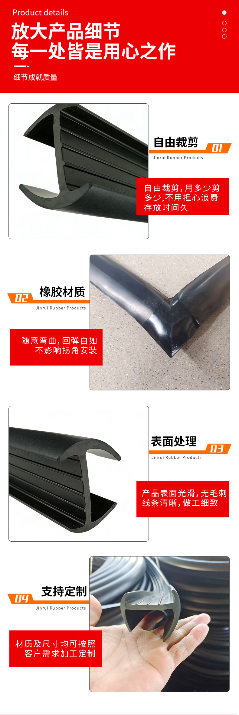 Sealing Strips for Box-Type Trucks, Grain Warehouse Doors, Refrigerated Truck Strips, Epdm T-Shaped Container Compartment Strips