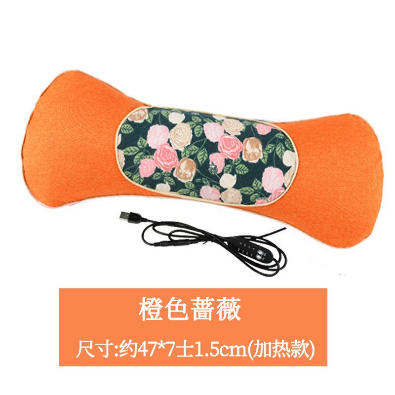 Orange rose flower bone pillow heating model