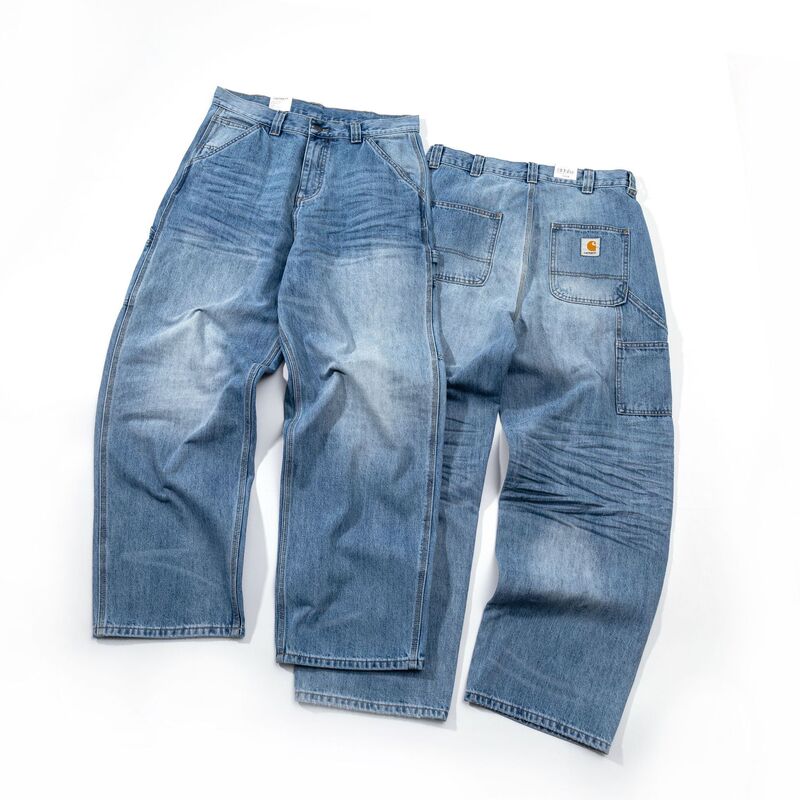 Carhart Wip Brandon Pant Early Spring New Style Pleated Distressed Jeans Loose Trousers