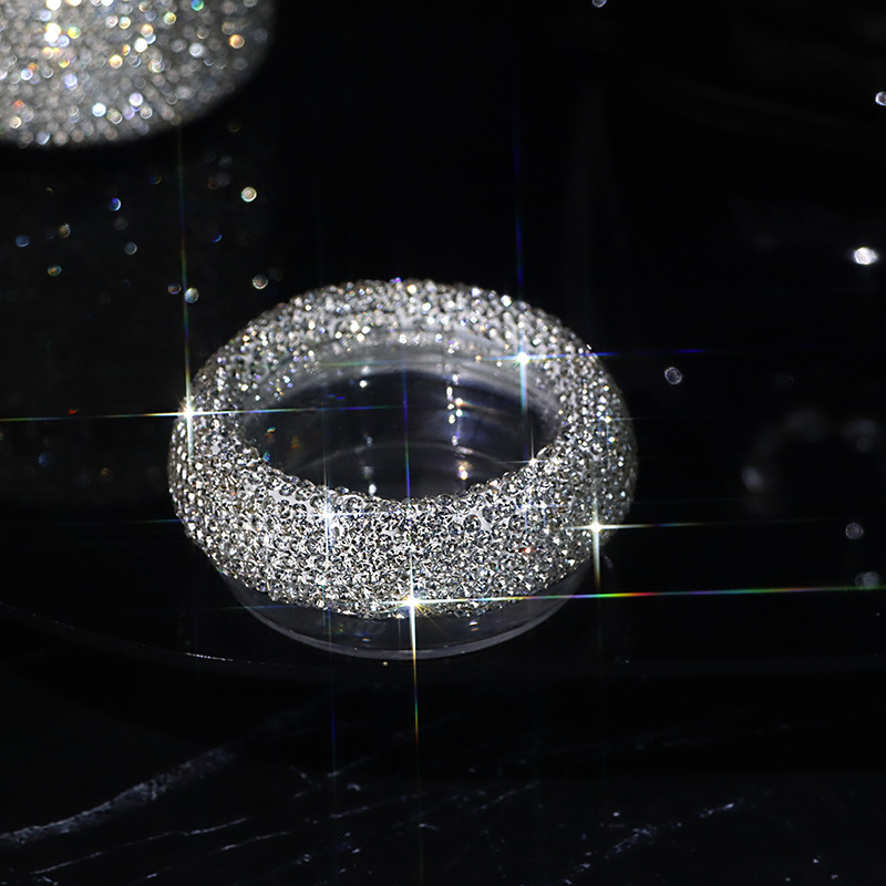 030201 다이아몬드가 박힌 투명한 약병, 투명