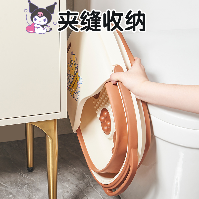 발 목욕 버킷 다기능 휴대용 접이식 심화 발 버킷 가정용 발 세척 아티팩트 플라스틱 분지 발 세척 분지