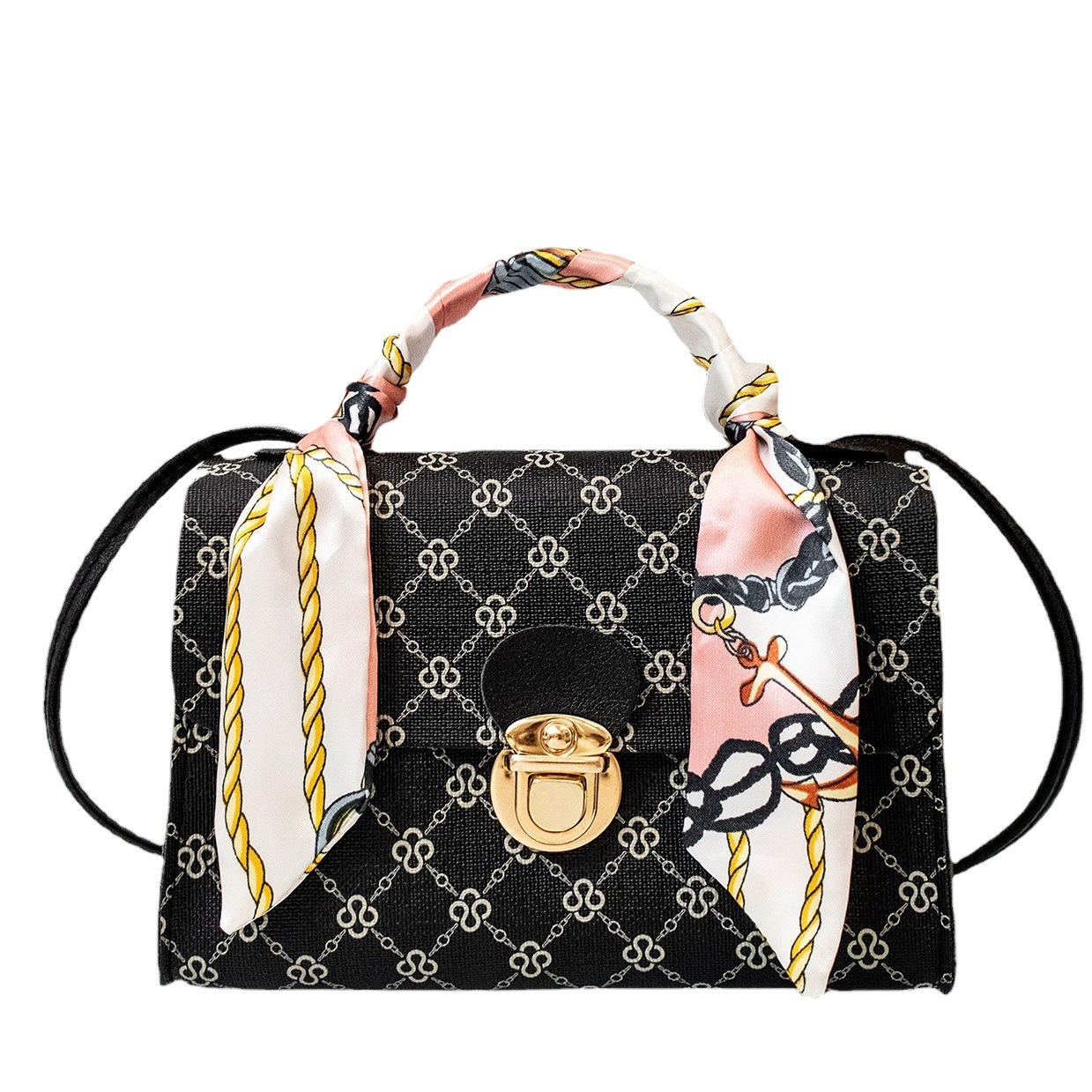 2022 bolso de las señoras fresco dulce crossbody bolsa de verano Bolsa de Comercio Exterior bolsa de mujer floral pequeña bolsa cuadrada