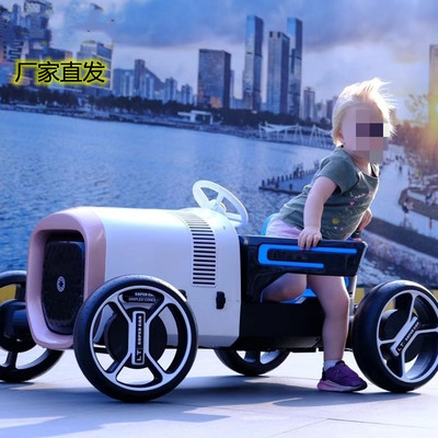 兒童電動車四輪帶遙控汽車男女寶寶小孩可坐玩具童車雙驅動新概念