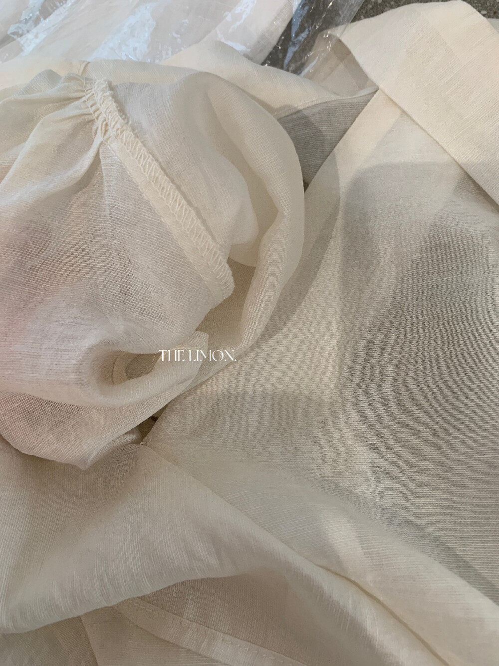 Áo sơ mi nữ linen cổ V tay dài phối dây rua, thiết kế thanh lịch mùa hè 2026 — Bột cam, xanh lá cây, màu xám, màu mơ chi tiết 19