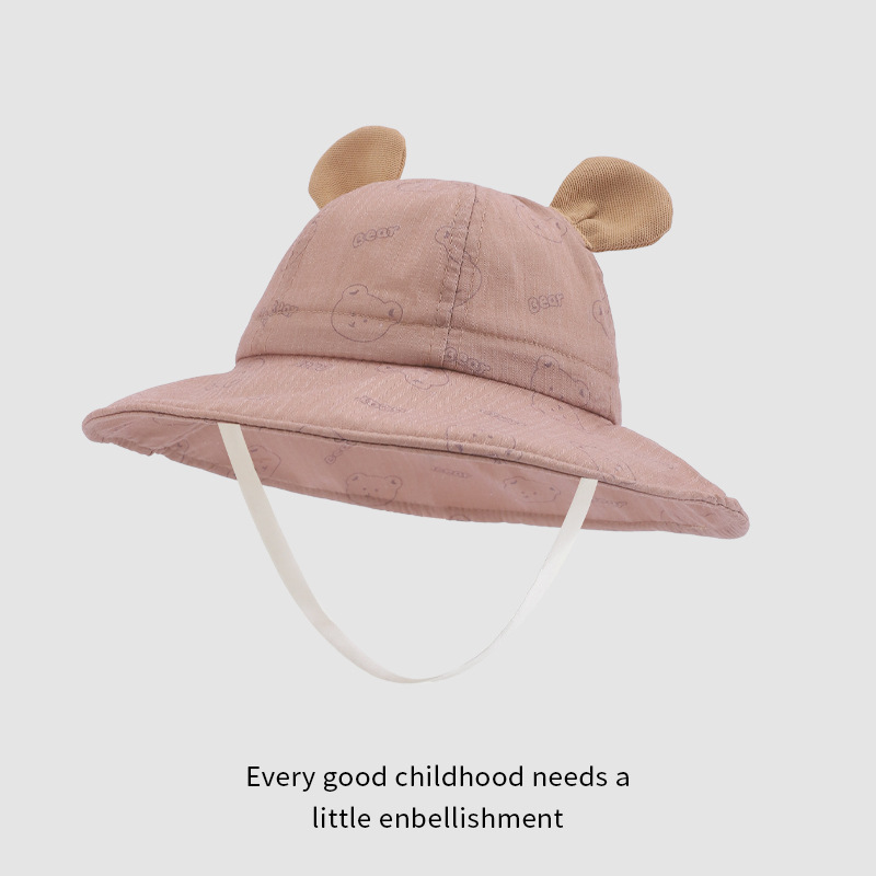 Baby pescador sombrero primavera y otoño lindo estilo coreano de protección solar al aire libre para niños y niñas sombrero transpirable gran gorra gorra