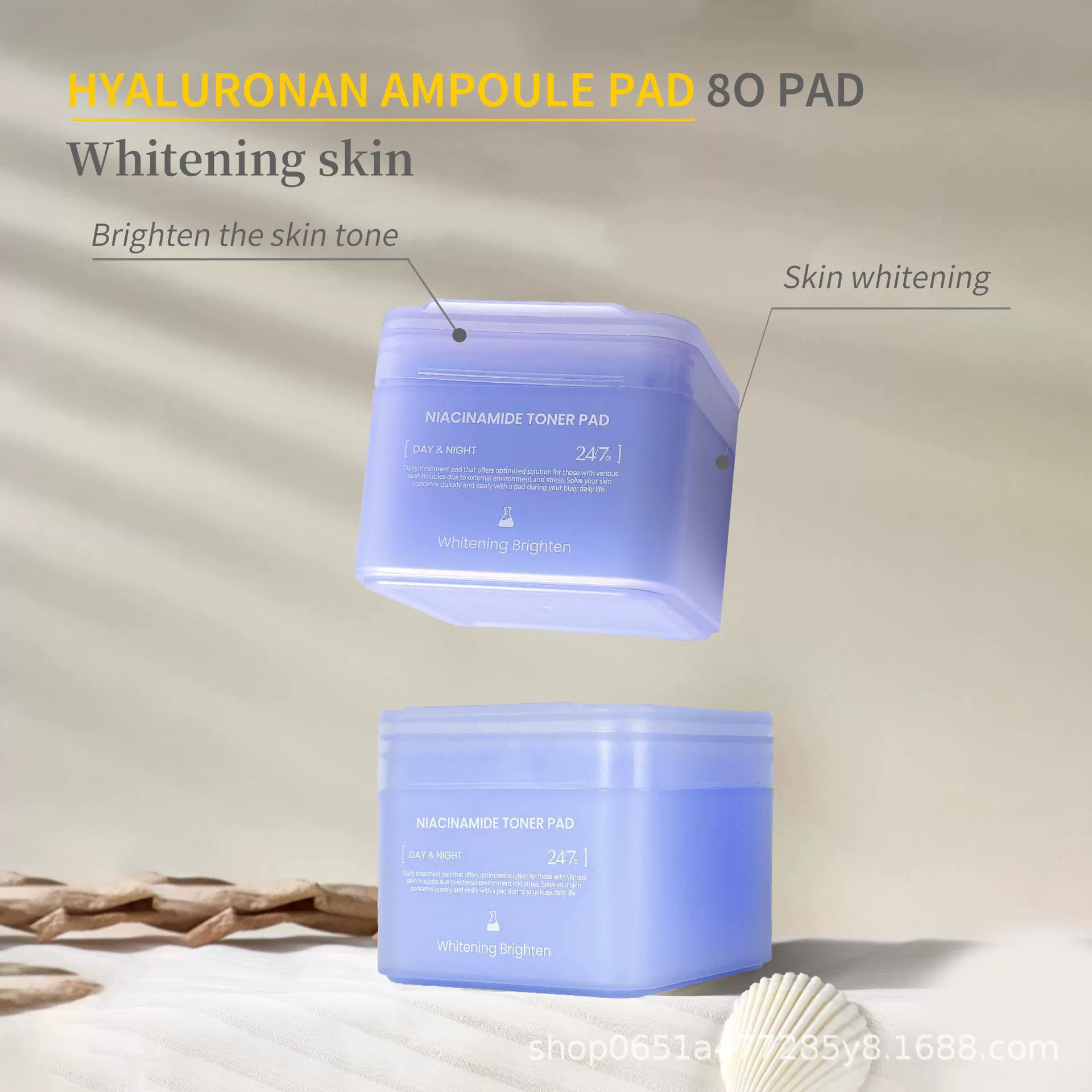 Трансграничный экспорт-YESNOW Тонер-пад с ниацинамидом-Фиолетовый 80шт.