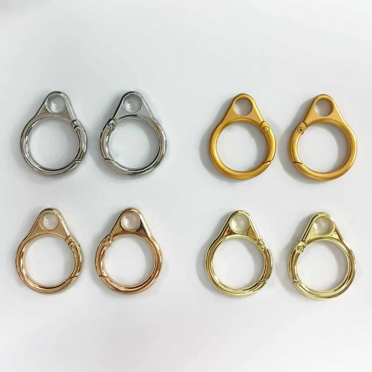 罗意家挂件弹簧圈8字弹簧圈锌合金饰品配件箱包五金葫芦形钥匙扣
