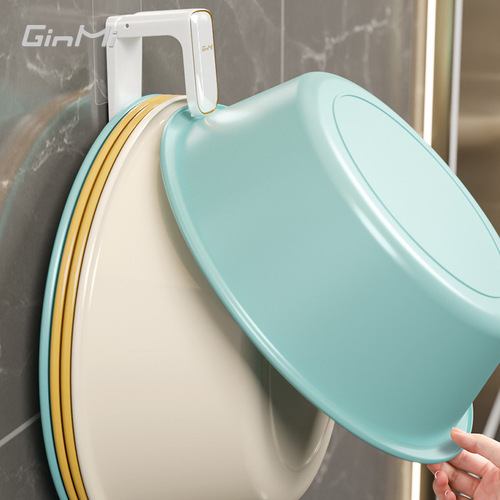 [Drop Shipping] Basin Hook No Hole Bathroom Bathroom Hanging Basin God Storage Shelf Basin Shelf 