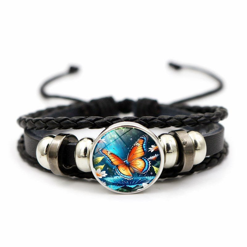 Polyurethane universal retro woven bracelet for men and women…