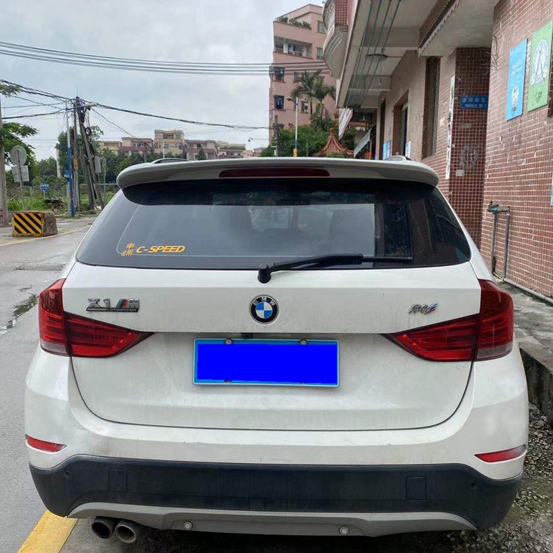 Suitable for 2010-2015 Bmw X1 Rear Wing E84 Rear Top Wing Modified Fixed Wing Carbon Fiber Pattern Spoiler