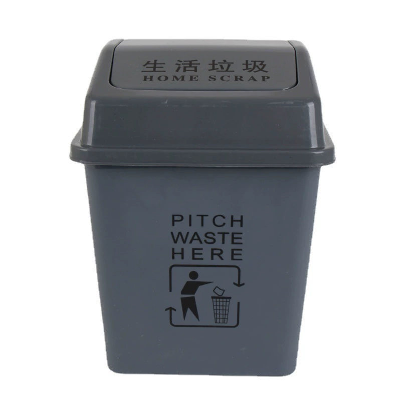 Big plastic garbage can