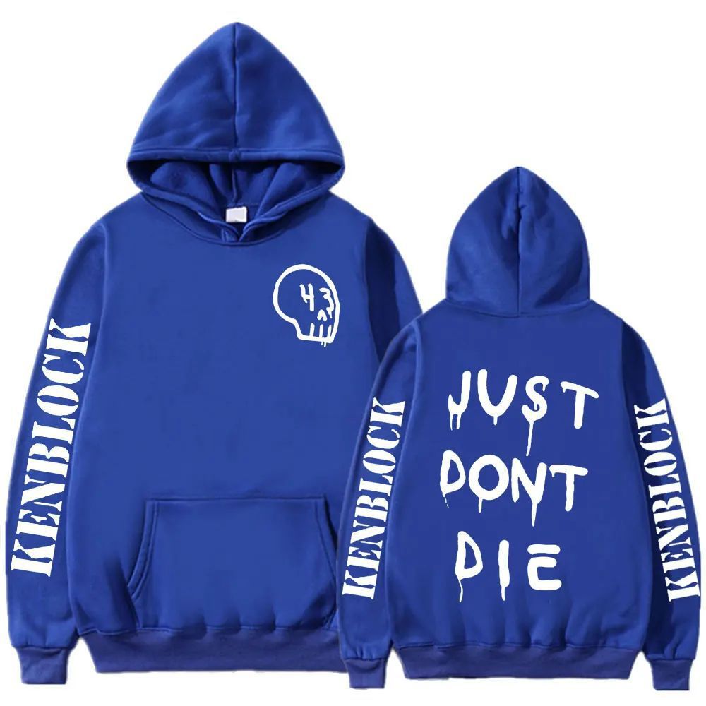 2024 Just Dont Die 43 Ken Block Hoodie Men Harajuku Letter