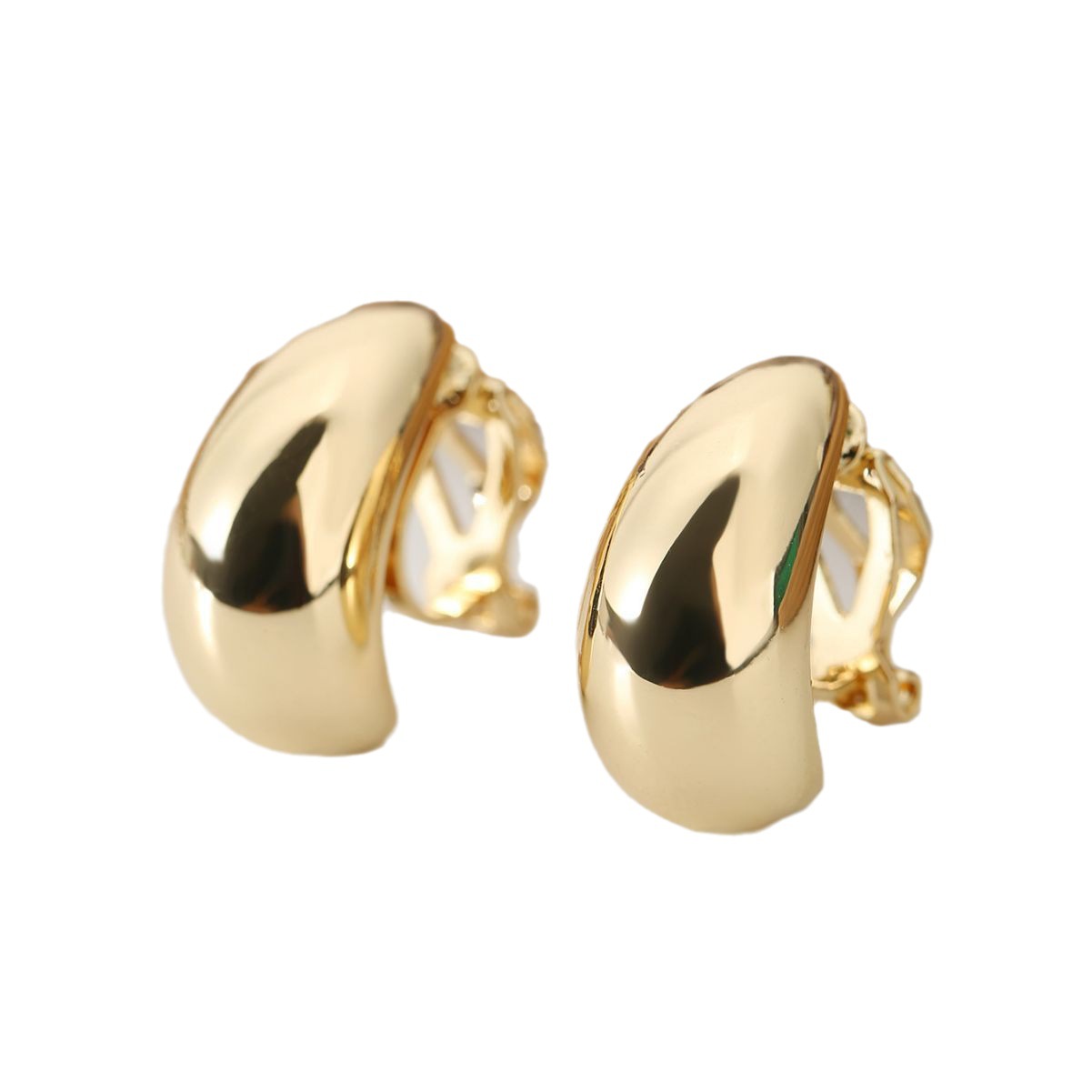 Daily, Street Occasion Copper Material 1 Pair Simple Style Classic Style Geometric Plating Copper Ear Studs