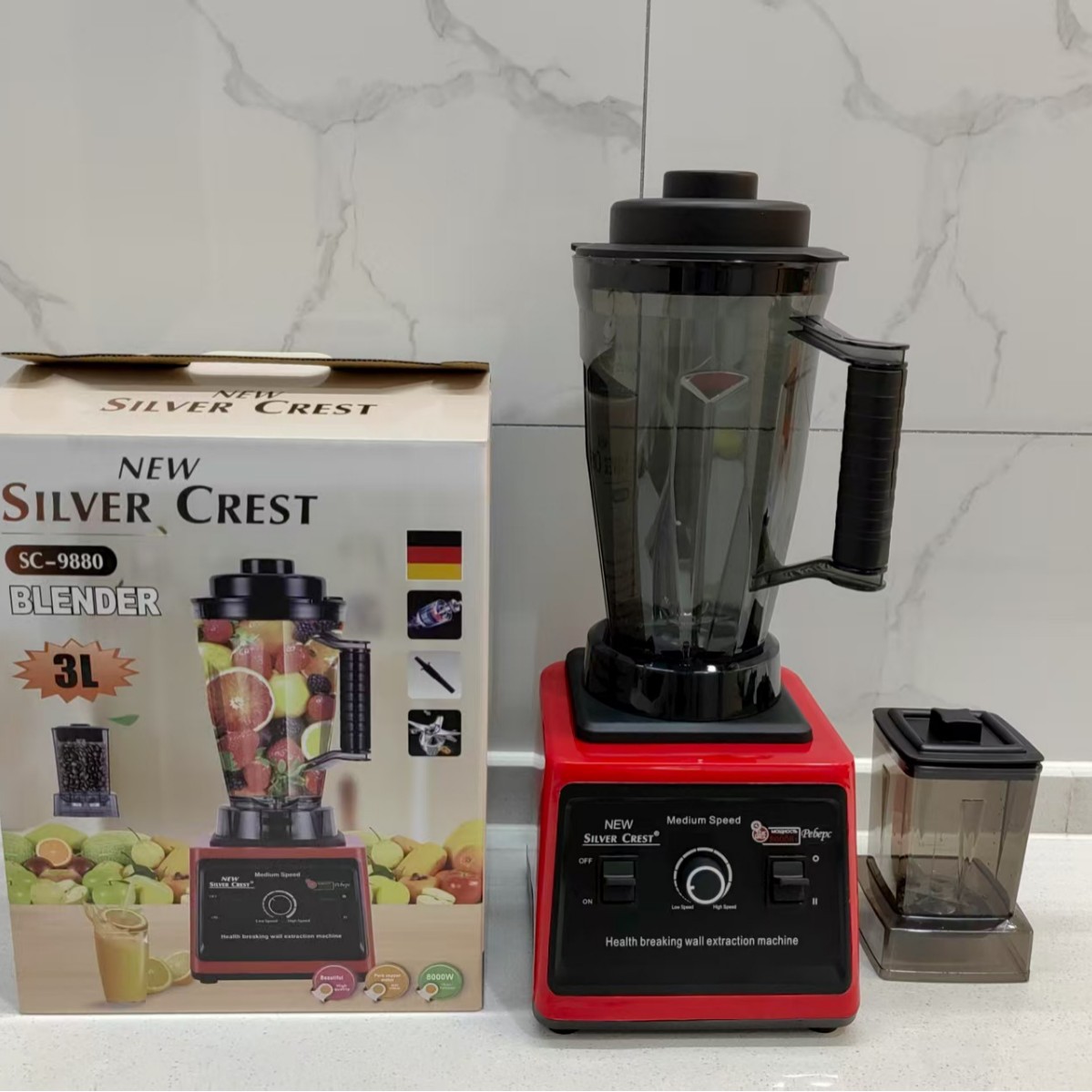 Large-Capacity Dual-Cup 3L Multifunctional Commercial Blender for Foreign Trade Cross-Border Export, Suitable for Home Use and Baby Food Preparation