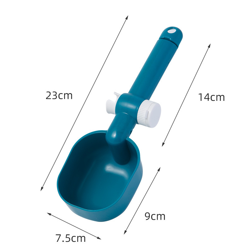 Nueva mascota gato comida cuchara perro comida cuchara multifuncional comida para mascotas cuchara perro gato comida pala se puede utilizar como clip de sellado