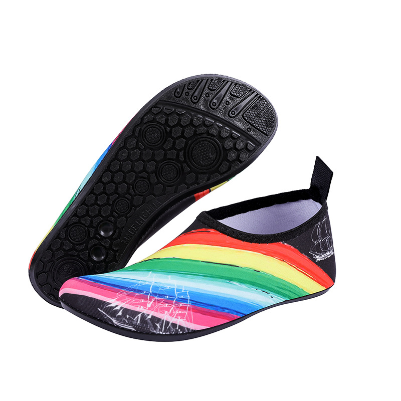 Zapatos de playa-arco iris de colores