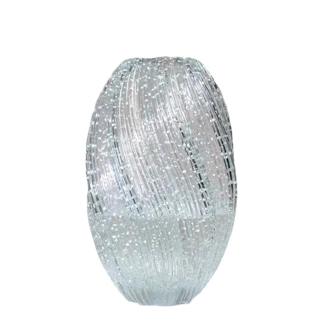 [Nightlight maltosa] ligeramente lujoso simple jarrón de vidrio transparente de alta calidad en el hogar sala de estar flores acuapónicas